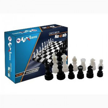 Chessmen Nawab Chess Coin  -  Black, White