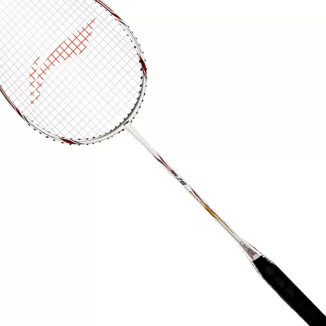 Lining Racket Red Li Ning Srikanth Kidambi 78 Badminton Racket - Red, White, Strung