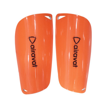 Football Shin Guard  -  L, Orange