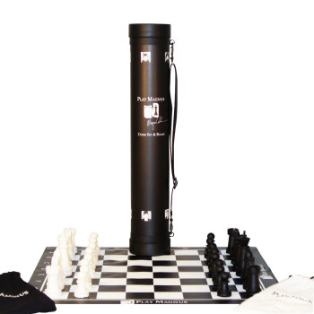 Mat Roll chess sheet  -  Vinyl, Black
