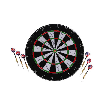 Cork Dart Board  -  18 Inch, Red,Black,Green,White