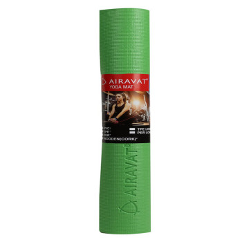 Airavat Basics 6mm Yoga Mat 6mm Green mirusports sports