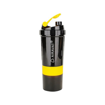 Water Bottle  -  Black,Yellow, 500ml