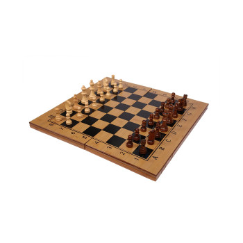 Wooden Chess Board  -  15 Inch, Wooden, Brown