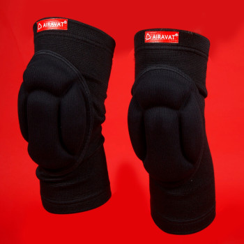 Padded Guard Knee Support  -  M, Black
