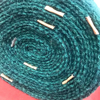 Special 4 Shaft Coir Cricket Mat  - Full, Green
