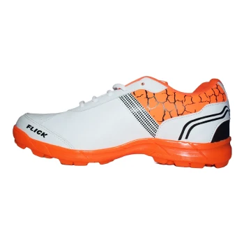 Flick Cricket Shoes  -  11, Orange, Mens