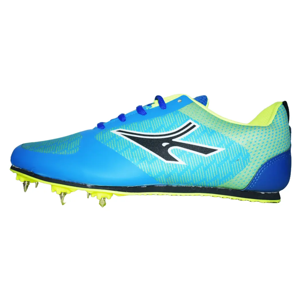 ASE Spikes Athletic Running Shoes  -  6, Blue,Green, Mens