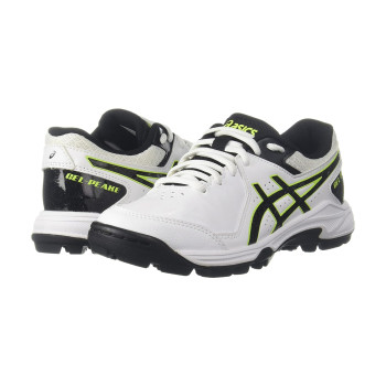 Asics Gel Peake GS Cricket Shoes 3 Black White Kids mirusports sports