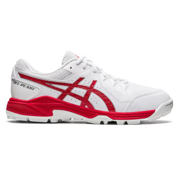 Gel Peake Cricket Shoes  -  3, Red,White