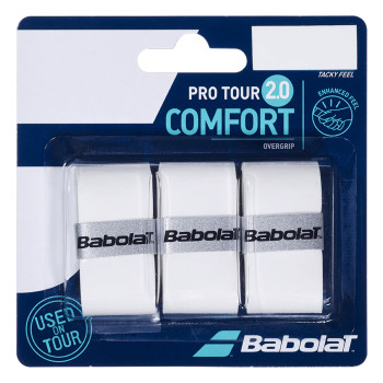 Pro Tour X3 Tennis Racket Grip  -  White, Over Grip