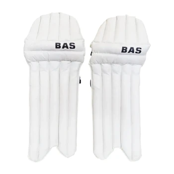 Batting Cricket Leg Guard  -  19 Inch, Right-handed, White