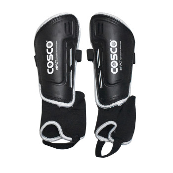 Impact Football Shin Guard  -  M, Black