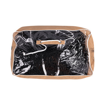 Nylon Football Goalkeeper Net  -  Black, L 7.32 x H 2.44 m