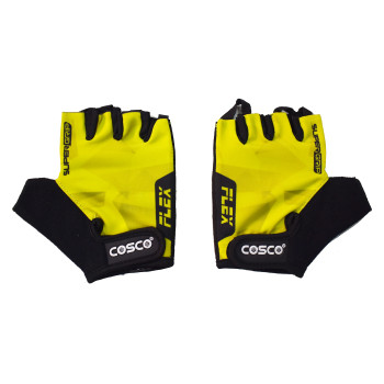 Flex Gym Gloves  -  M, Yellow