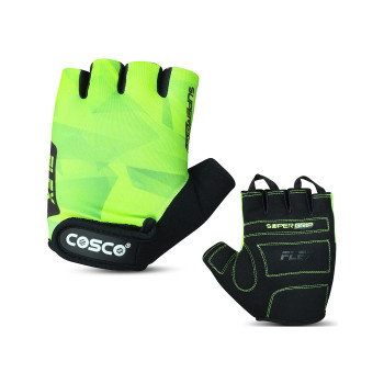 Flex Gym Gloves  -  L, Black,Green