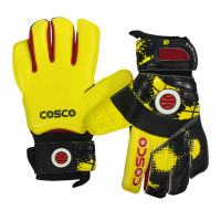 Ultimax Football Goalkeeper Gloves  -  L, Black,Yellow, Mens