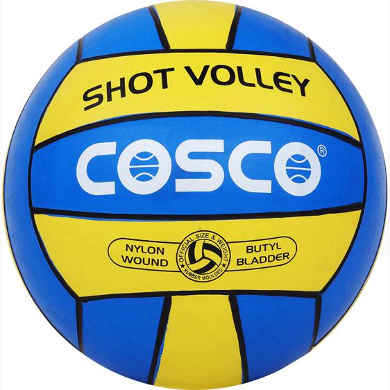 Shot Volleyball  -  4, Blue,Yellow
