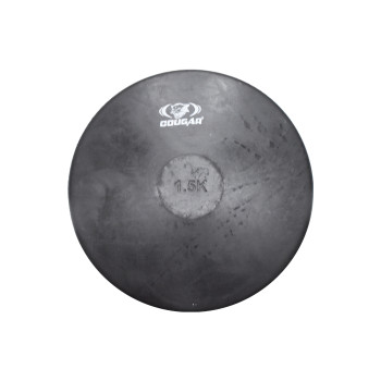 Rubber Black Athletic Discus  -  Black, 1.5 Kg