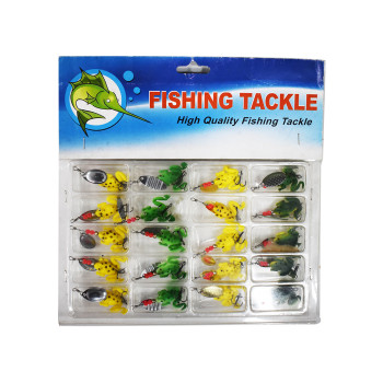 Chinese Frog Fishing Hooks  -  Yellow
