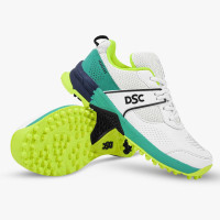 Jaffa Neo Cricket Shoes  -  10, White, Yellow, Mens