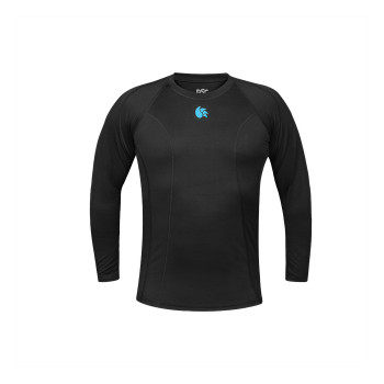 Top Long Sleeve T-Shirt  -  L, Black, Mens