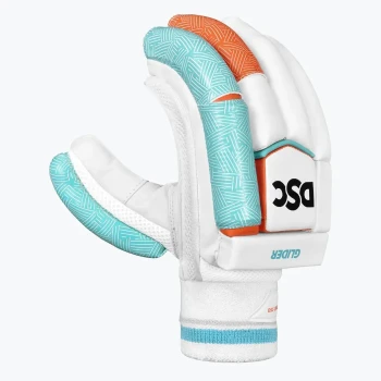 Glider Cricket Batting Glove  -  Mens, Blue,White,Orange, Right-handed