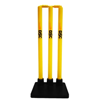 Plastic Cricket Stumps  -  Yellow, 1