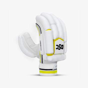 Condor Patrol Cricket Batting Glove  -  Mens, White,Yellow, Right-hand