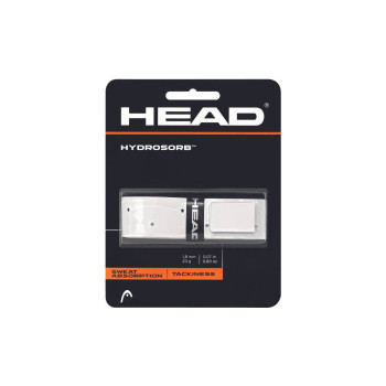 Hydrosorb Tennis Racket Grip  -  White, Dotted