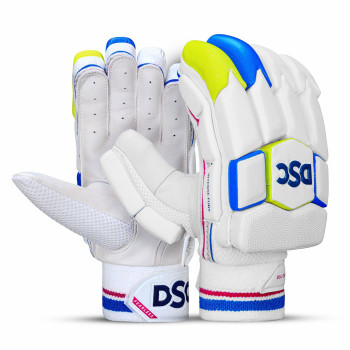 Intense Fury Cricket Batting Glove  -  Boys, White, Right-handed