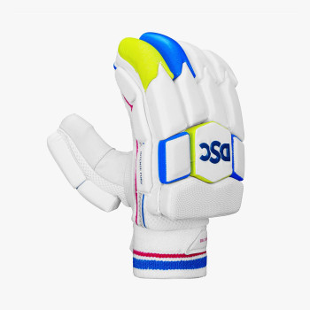 Condor Glider Cricket Batting Glove  -  Boys, Blue,White,Yellow, Right