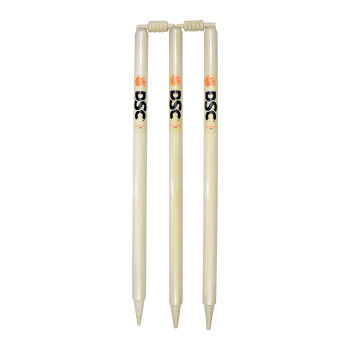 Fine Duco Finish Cricket Stumps  -  Off White, Pack Of 6