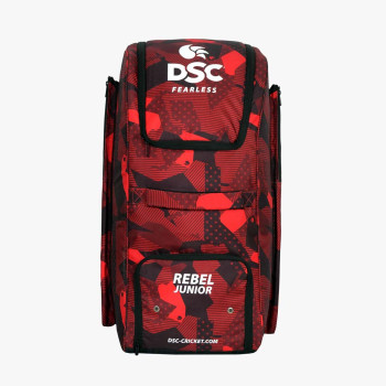 Rebel Junior Cricket Kit Bag  -  Red