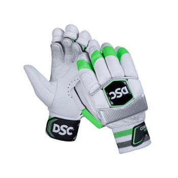 Condor Flite Cricket Batting Glove  -  Green, White, Silver, Boys, Right-handed