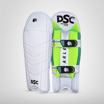 Intense Speed Cricket Leg Guard  -  Mens, Right-handed, White