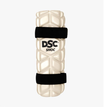 Intense Shoc Cricket Arm Guard  -  Mens, White