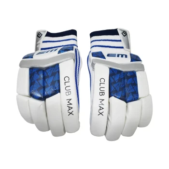 Club Max Cricket Batting Glove - Youth, White, Right-handed