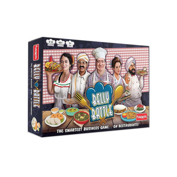Belly Battle Board Games  -  7+, ,Red,Blue,Black, Cardboard, 4