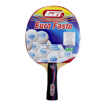 Euro Fasto Table Tennis Racket  -  Black