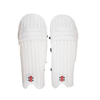 GN5.5 Gem Cricket Leg Guard  -  Mens, White, Right-handed