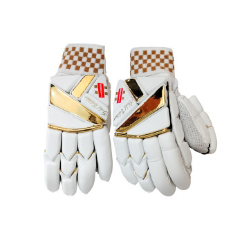 Gold Edition Cricket Batting Glove  -  Mens, Gold,White, Right-handed