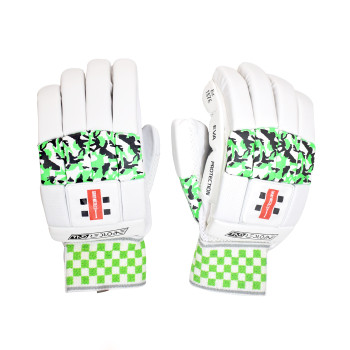GN4 Enforcer Cricket Batting Glove  -  Mens, Green,White, Right-handed