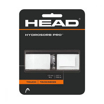 Hydrosorb Pro Tennis Racket Grip  -  White, Over Grip