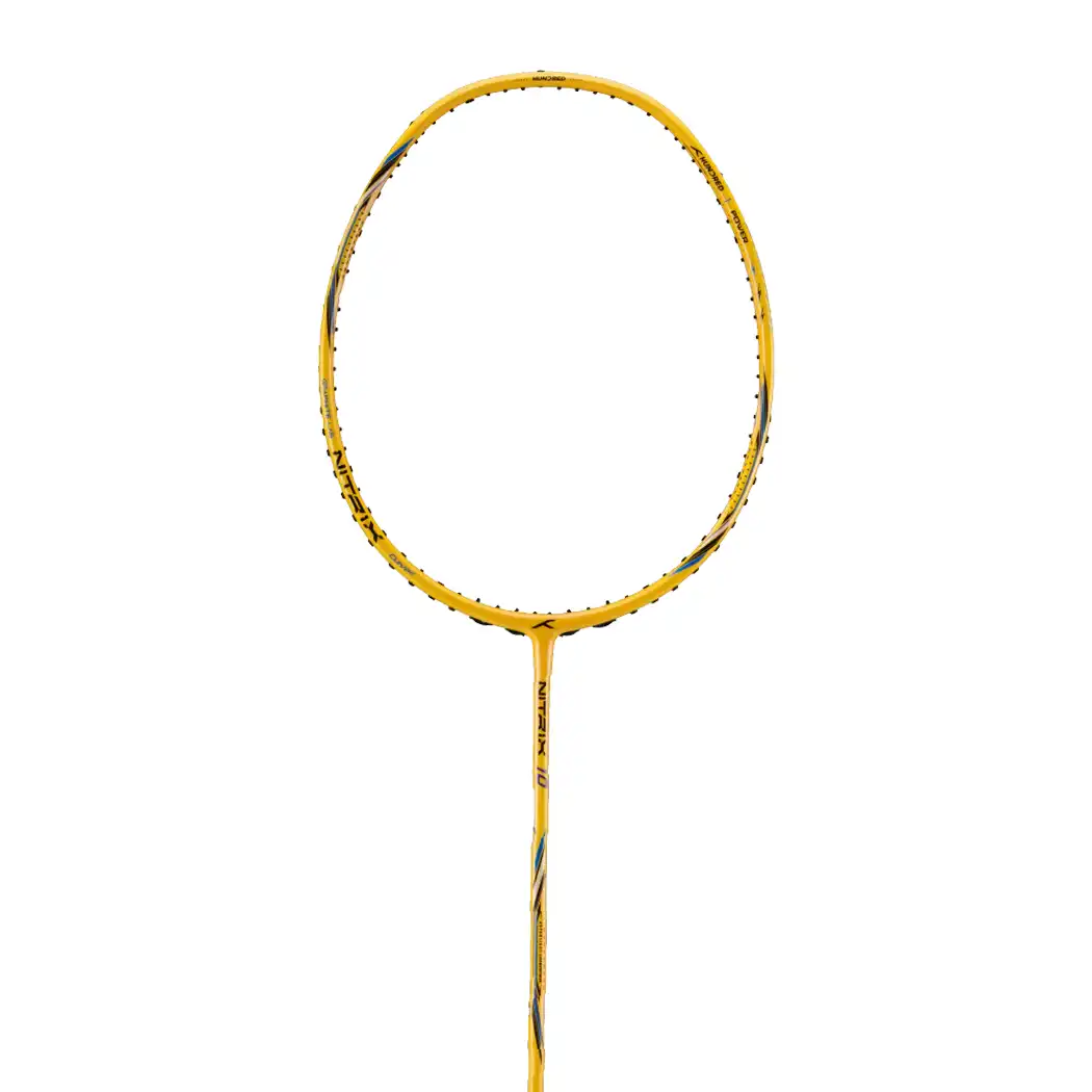 Nitrix Hundred Racket Hundred Nitrix 10 (5U) Badminton Racket - Yellow, Unstrung