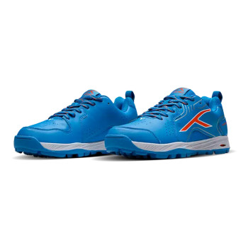 Pitchforce Cricket Shoes  -  9, Blue,White,Orange, Mens