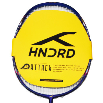Flutter Attk Badminton Racket  -  Blue, Navy, Strung