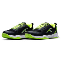 Court shield Badminton Shoes  -  9, Black,Green,White, Mens