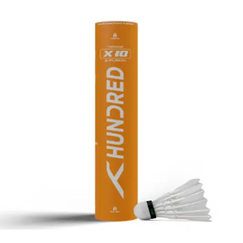 - Fusion X 10 Badminton Shuttlecork  -  White