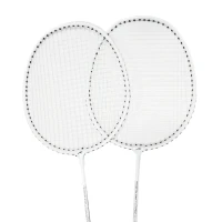 Powertek star Badminton Racket  -  White, Strung